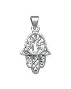 Hand der Fatima Schmuck Anhänger 925er Silber 14x22mm