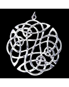 Celtic XL Schmuck Anhänger 925er Silber - Keltische Knoten - 46x42mm