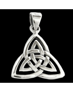 Keltischer Anhänger Dreifaltigkeit Schmuck Anhänger 925er Silber - Keltische Knoten - 28x20mm