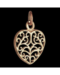 Bronzeanhänger Celtic Heart Anhänger Schmuck - Keltische Knoten , Liebe - 20x14mm