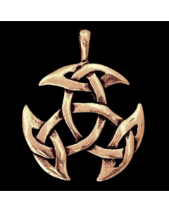 Celtic offene Dreifalt Bronze Anhänger Schmuck - Dreifalt - 39x31mm