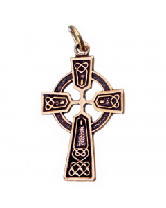 Keltisches Kreuz Bronze Anhänger Schmuck - Kreuze - 35x19mm