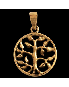 Bronzeanhänger  Schmuck - Baum - 31x21mm