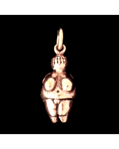 Venus von Willendorf Bronze Anhänger Schmuck - Mittelalter Fruchtbarkeit