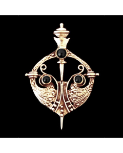 Bronzeschwert mit Onyxsteinen Bronze Schmuck Anhänger