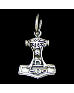 Thors Hammer klein Schmuck Anhänger 925er Silber - Thorhammer - 11x20mm inklusive Aufhängung