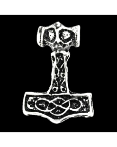 Thors Hammer Schmuck Anhänger 925er Silber - Thorhammer - 22x32mm