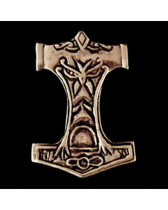 Thor massiv Bronze Anhänger Schmuck - Thorhammer - 39x27mm 6mmdick