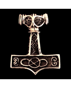 Thors Hammer Bronze Anhänger Schmuck - Thorhammer - 35x26mm