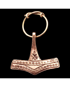 Mjölnir Thors Hammer Bronze Anhänger Schmuck - Thorhammer - 50x35mm