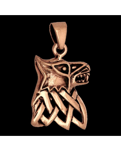 Bronzeanhänger Fenris Wolf Wikinger Viking Schmuck - Wikinger - 35x20mm