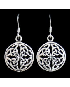 SilberOhrhänger, Ohrringe Celtic Erdsymbol Schmuck 925er Silber