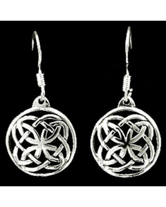 Ohrhänger, Ohrringe keltischer Knoten  Irischer  Celtic Ohrschmuck 925er Silber