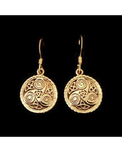 Bronzeohrringe Triskele Celtic Keltische Triskele Ohrschmuck Ohrhänger