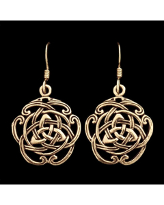 Ohrhänger, Ohrringe Celtic Nordischer Bronze Ohrschmuck Keltische Knoten