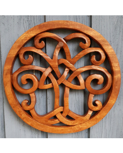 Wandbild Wandschmuck Wand Deko Keltischer Lebensbaum celtic knot Knoten aus Holz