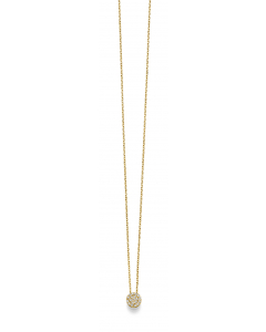 Collier aus Gold mit Zirkonia 333 - 8 kt Gelbgold