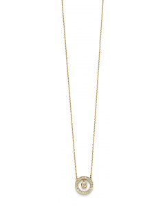 Collier aus Gold mit Zirkonia 333 - 8 kt Gelbgold