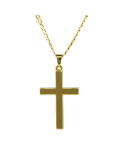 Anhänger Kreuz mit massiver Goldkette 2,6 mm