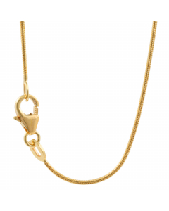 840.95 Schlangenkette Halskette Breite 1,0 mm - 750 - 18 Karat Gold Auswahl 907.121.00024.3.SET Goldketten