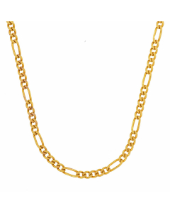 182.95 Goldkette Figarokette diamantiert Halskette 1,9 mm - 333-8 Karat Gold 907.FIG-333-19-SET Figaroketten aus Gold und Silber