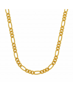 274.95 Goldkette Figarokette diamantiert Halskette 2,2 mm - 333-8 Karat Gold 907.FIG-333-22-SET Figaroketten aus Gold und Silber