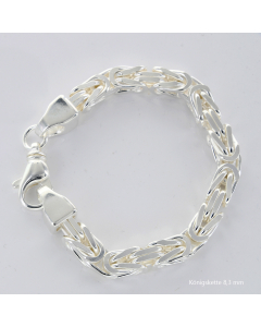 Königskette Halskette oder Armband Breite 8,3 mm - massiv 925 Sterlingsilber Auswahl