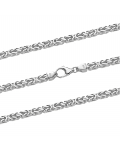 Königskette Halskette oder Armband Breite 4,0 mm - massiv 925 Sterlingsilber Auswahl