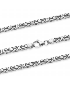 Königskette Halskette oder Armband Breite 5,0 mm - massiv 925 Sterlingsilber Auswahl