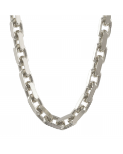 3,8 mm 45 cm Silber Halskette Ankerkette diamantiert massiv 925 Sterlingsilber hochwertige Silberkette 27 g