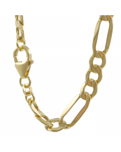 Goldkette Figarokette Länge 60cm - Breite 4,0mm - 333-8 Karat Gold