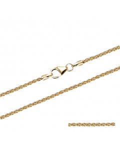 1,7 mm 40 cm 333 - 8 Karat Gold Halskette Zopfkette massiv Gold hochwertige Goldkette  3,6 g