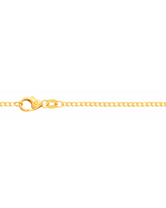 1,6 mm 38 cm 333 - 8 Karat Gold Halskette Panzerkette weit massiv Gold hochwertige Goldkette  1,1 g