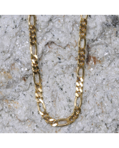 2,8 mm 40 cm 333 - 8 Karat Gold Halskette Figarokette massiv Gold hochwertige Goldkette  6,7 g