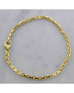 Ankerkette diamantiert Länge 18,7cm - Breite 2,5mm - 333-8 Karat Gold