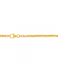 Ankerkette diamantiert Länge 21cm - Breite 3,8mm - 333-8 Karat Gold