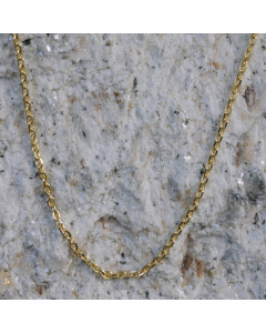 Ankerkette diamantiert Länge 36cm - Breite 1,2mm - 585-14 Karat Gold