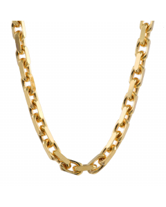 1,9 mm 50 cm 585 - 14 Karat Gold Halskette Ankerkette diamantiert massiv Gold hochwertige Goldkette  6,8 g