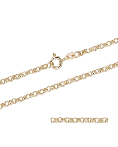 2,5 mm 45 cm 585 - 14 Karat Gold Halskette Erbskette massiv Gold hochwertige Goldkette  8,5 g