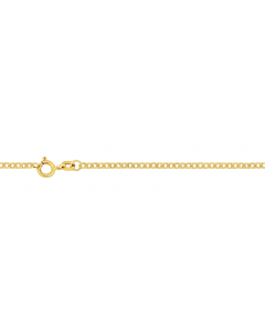 1,8 mm 45 cm 585 - 14 Karat Gold Halskette Achter-Kette massiv Gold hochwertige Goldkette  3,2 g