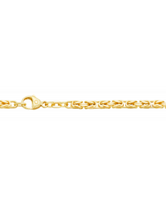 Goldkette Königskette Länge 18,7cm - Breite 3,2mm - 585-14 Karat Gold