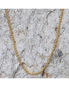 1,1 mm 42 cm 585 - 14 Karat Gold Halskette Zopfkette massiv Gold hochwertige Goldkette  2,1 g