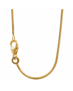 Goldkette Schlangenkette Länge 45cm - Breite 1,0mm - 585-14 Karat Gold