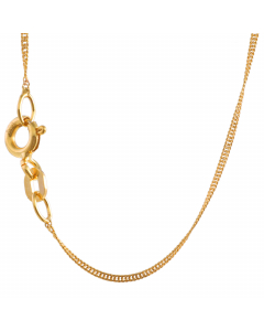 Goldkette Singapurkette Länge 40cm - Breite 1,0mm - 585-14 Karat Gold