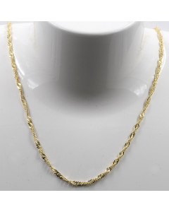 Goldkette Singapurkette Breite 2,2mm - 585-14 Karat Gold