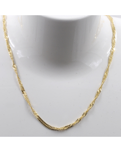 Goldkette Singapurkette Breite 2,4mm - 585-14 Karat Gold