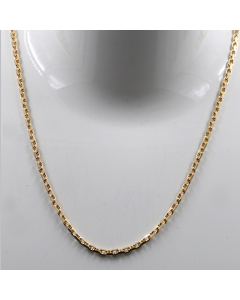 Ankerkette diamantiert Länge 42cm - Breite 2,5mm - 585-14 Karat Gold