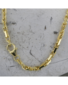 Ankerkette diamantiert Länge 70cm - Breite 3,0mm - 585-14 Karat Gold