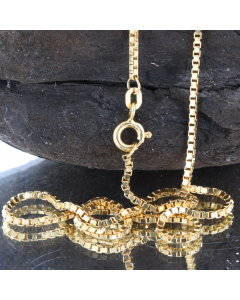 Goldkette Venezianerkette Länge 50cm - Breite 1,4mm - 585-14 Karat Gol