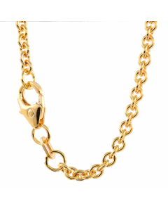 2,4 mm 45 cm 750 - 18 Karat Gold Halskette Ankerkette rund massiv Gold hochwertige Goldkette 8,8 g